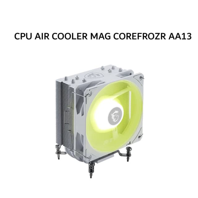 MSI CPU AIR COOLER MAG COREFROZR AA13 (1X 120MM ARGB FAN + 4 HEATPIPES) WHITE 2Y