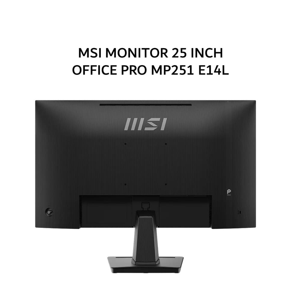 MSI MONITOR 25 INCH OFFICE PRO MP251 E14L IPS FHD 1080P 1MS 144HZ ERGONOMICS 3Y