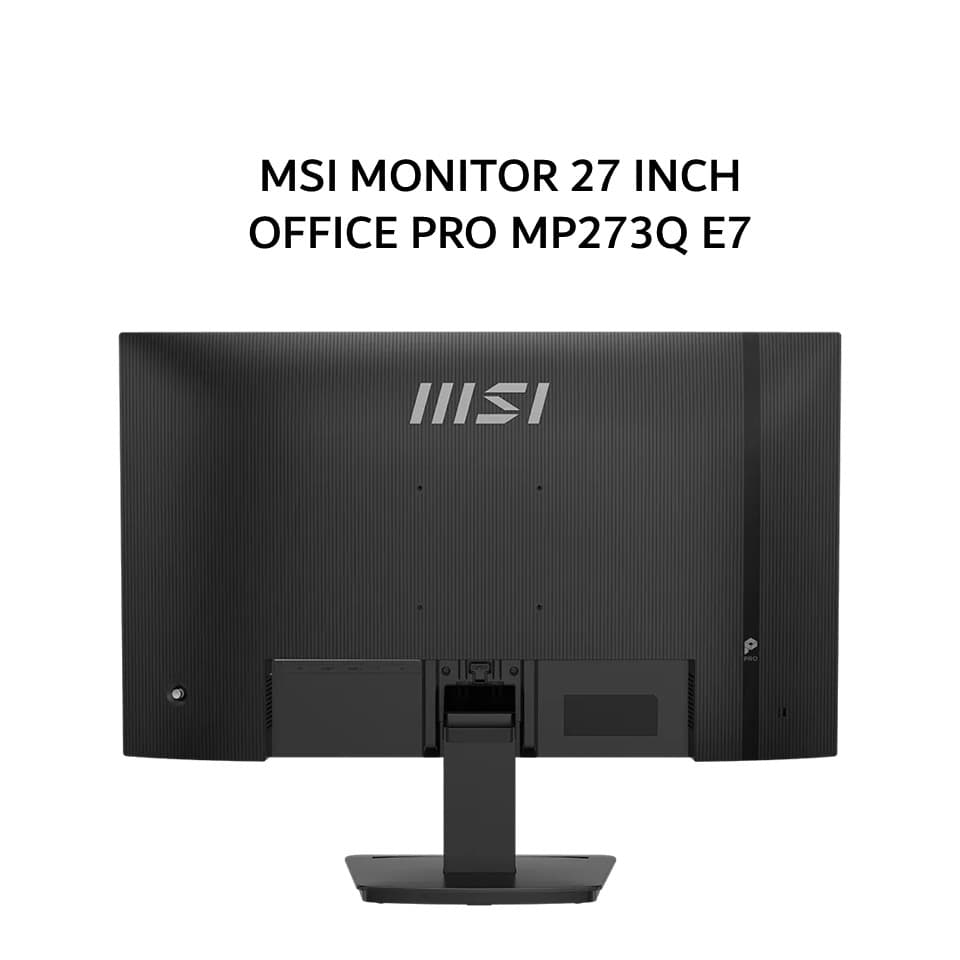 MSI MONITOR 27 INCH OFFICE PRO MP273Q E7 IPS WQHD 2K 1440P 1MS 75HZ TILT 3Y