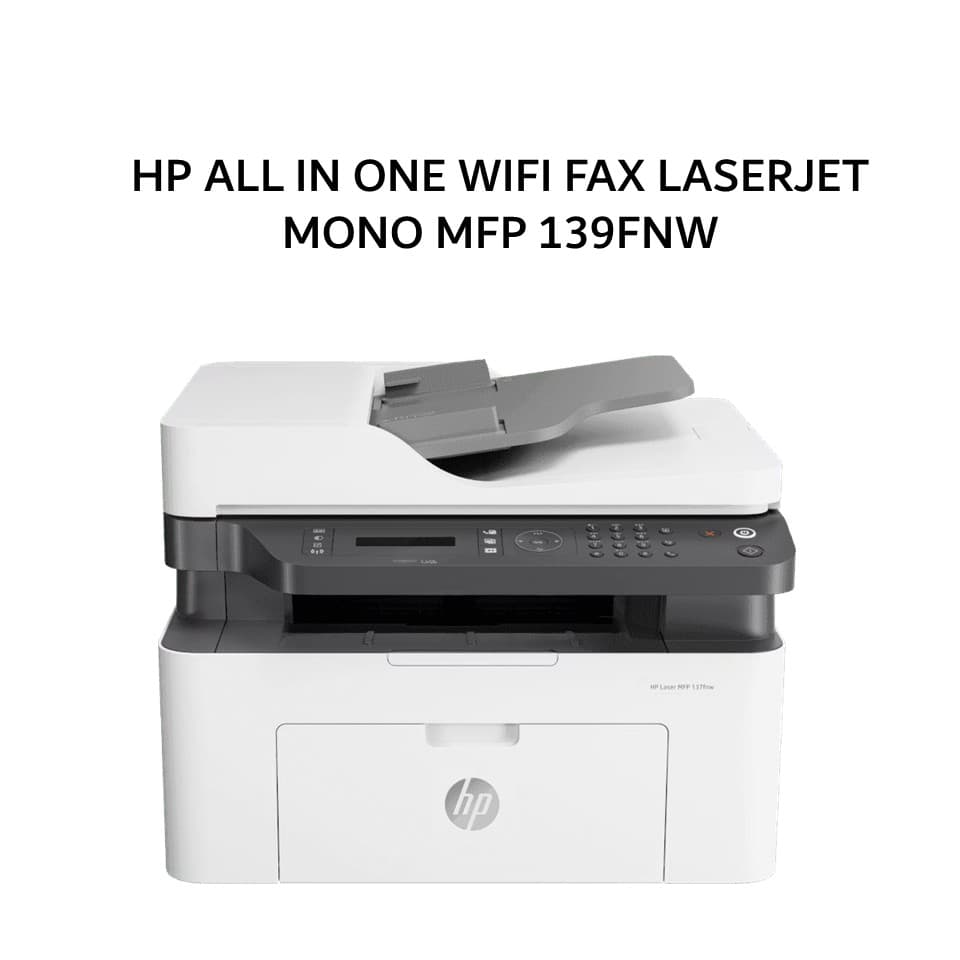 HP ALL IN ONE WIFI FAX LASERJET MONO MFP 139FNW 2Y