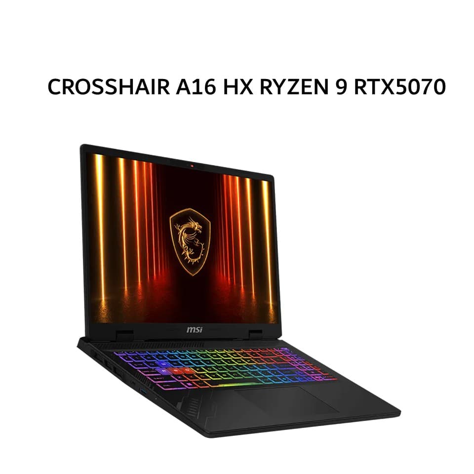 MSI CROSSHAIR A16 HX RYZEN 9 8940HX RTX5070 8GB/ 16GB 512GB W11+OHS+M365B 16.0QHD+ 240HZ 100DCIP3 24ZRGB 2Y+ADP GRY -D8WGKG-211