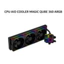 THERMALRIGHT CPU AIO COOLER MAGIC QUBE 360 ARGB (360MM RADIATOR + 3X 120MM ARGB FANS + DIGITAL DISPLAY) BLACK 3Y - Variant 1