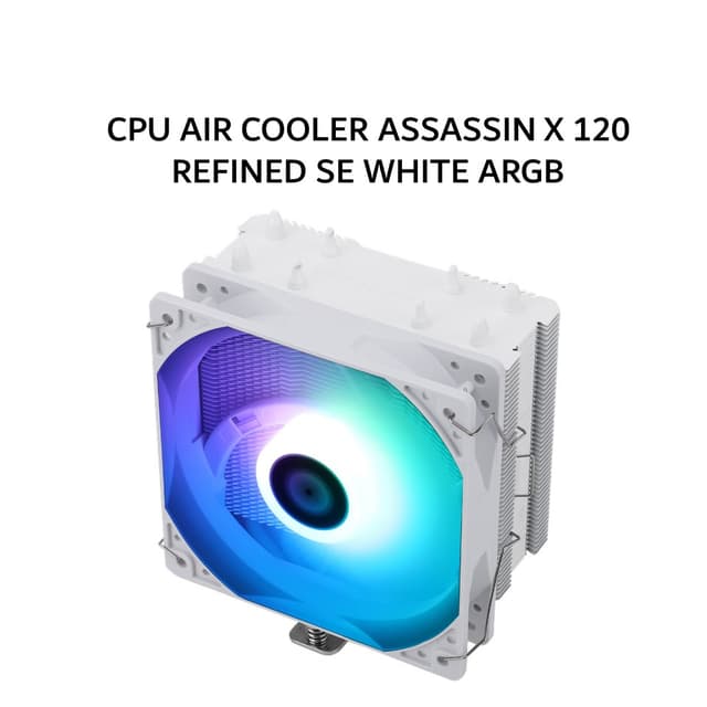 THERMALRIGHT CPU AIR COOLER ASSASSIN X 120 REFINED SE WHITE ARGB (1X 120MM ARGB FAN + 4X HEATPIPES) WHITE 1Y
