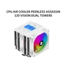 THERMALRIGHT CPU AIR COOLER PEERLESS ASSASSIN 120 VISION DUAL TOWERS (2X 120MM ARGB FAN + 6X HEATPIPES + LCD 2.8 INCH DISPLAY) WHITE 3Y - Variant 1
