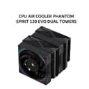 THERMALRIGHT CPU AIR COOLER PHANTOM SPIRIT 120 EVO DUAL TOWERS (2X 120MM ARGB BLACK FAN + 7X HEATPIPES) BLACK 3Y - Variant 1