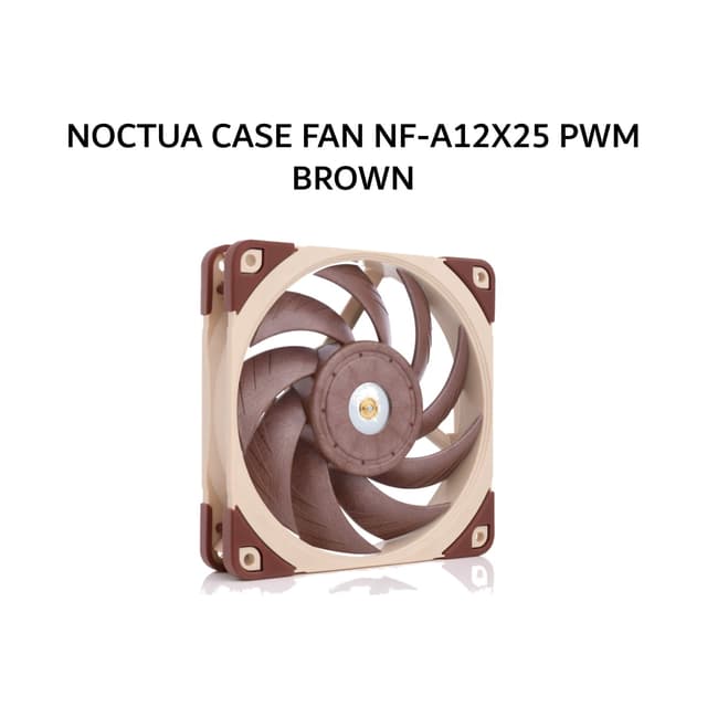 NOCTUA CASE FAN NF-A12X25 PWM (1X 120MM FAN + 450-2000RPM) BROWN 6Y