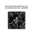 ARCTIC CASE FAN S12038-4K 3 IN 1 (3X 120MM BLACK FAN + 4000RPM) BLACK 6Y - Image 2