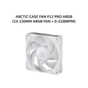 ARCTIC CASE FAN P12 PRO ARGB (1X 120MM ARGB FAN + 0-2100RPM) WHITE 6Y - Image 2