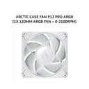 ARCTIC CASE FAN P12 PRO ARGB (1X 120MM ARGB FAN + 0-2100RPM) WHITE 6Y - Image 3