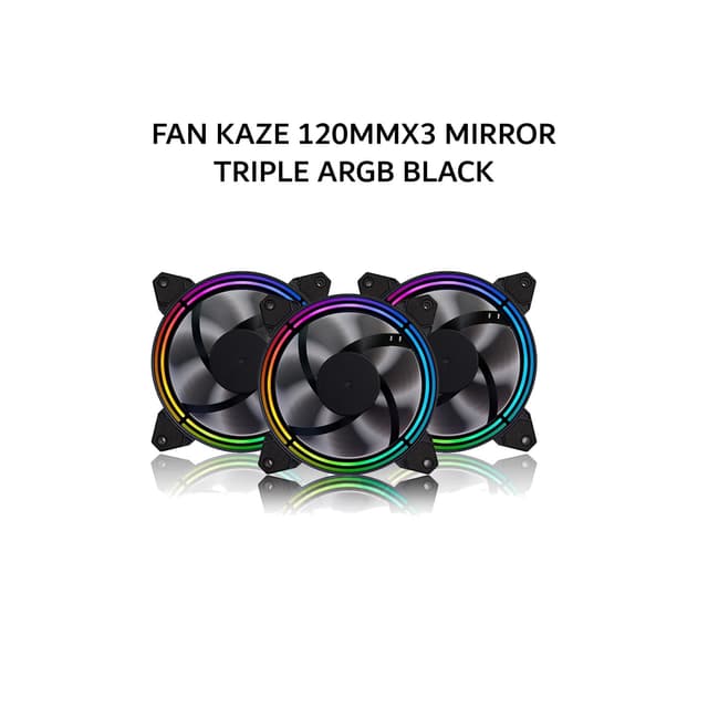 FAN KAZE 120MMX3 MIRROR TRIPLE ARGB BLACK