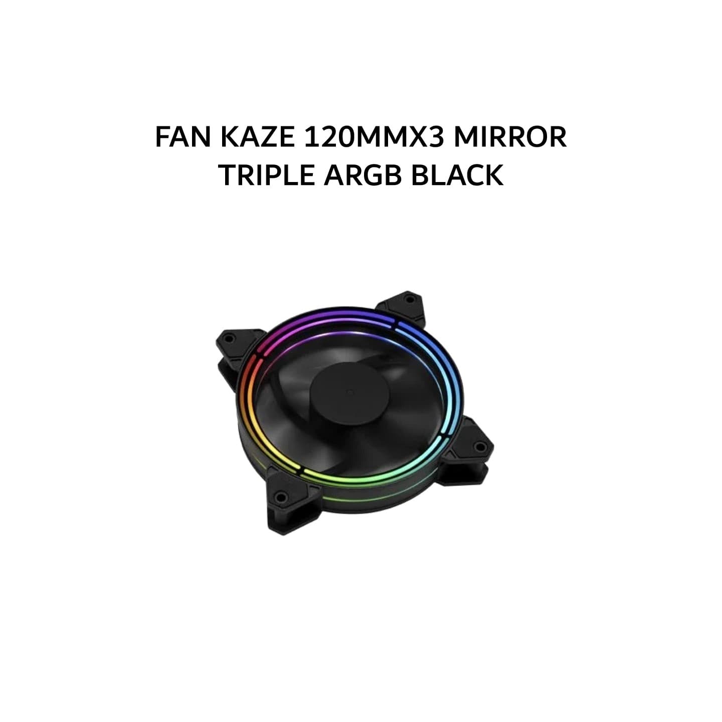 FAN KAZE 120MMX3 MIRROR TRIPLE ARGB BLACK