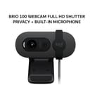 LOGITECH BRIO 100 WEBCAM FULL HD SHUTTER PRIVACY + BUILT-IN MICROPHONE - GRAPHITE - Variant 1