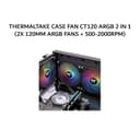 THERMALTAKE CASE FAN CT120 ARGB 2 IN 1 (2X 120MM ARGB FANS + 500-2000RPM) BLACK 2Y - Image 2