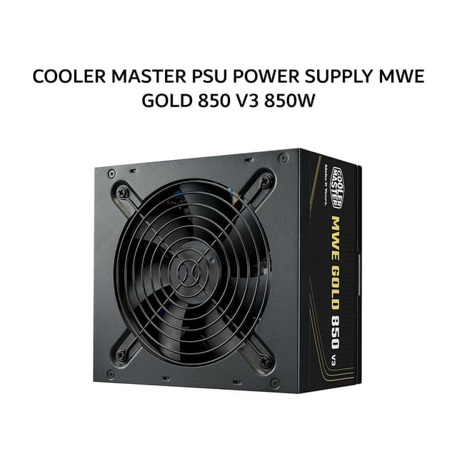 COOLER MASTER PSU POWER SUPPLY MWE GOLD 850 V3 850W (80+ GOLD) FULLY MODULAR ATX 3.1 12V-2X6 BLACK 10X