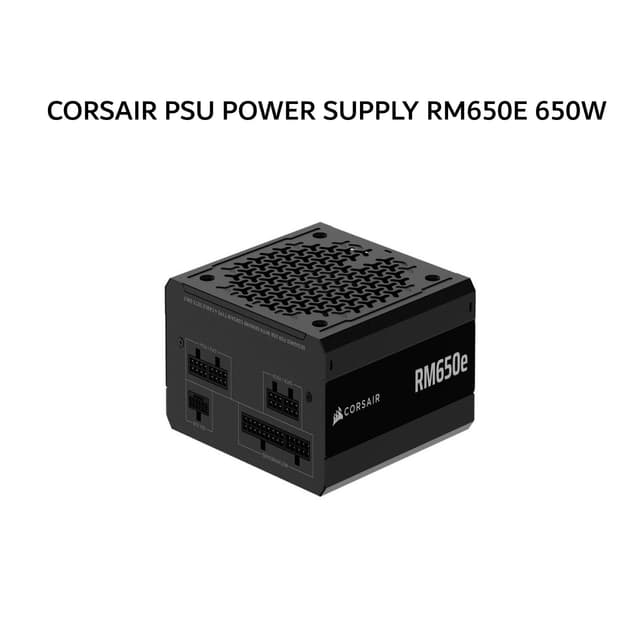 CORSAIR PSU POWER SUPPLY RM650E 650W (80+ GOLD) FULLY MODULAR ATX 3.1 PCIE 5.1 BLACK 7Y
