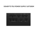 GIGABYTE PSU POWER SUPPLY UD750GM PG5 (80+ GOLD) FULLY MODULAR ATX 3.0 PCIE 5.0 BLACK 5Y - Image 3