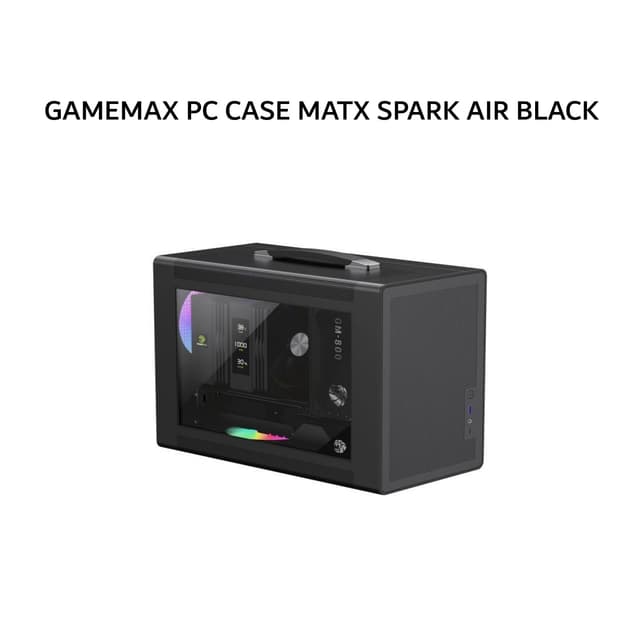 GAMEMAX PC CASE MATX SPARK AIR BLACK 1X