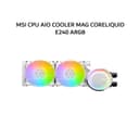 MSI CPU AIO COOLER MAG CORELIQUID E240 ARGB (240MM RADIATOR + 2X 120MM ARGB FANS) WHITE 3Y - Variant 1