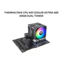 THERMALTAKE CPU AIR COOLER ASTRIA 600 ARGB DUAL TOWER (2X 120MM ARGB FANS + 6 HEATPIPES) BLACK 2Y - Image 1