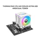 THERMALTAKE CPU AIR COOLER ASTRIA 600 ARGB DUAL TOWER (2X 120MM BLACK FAN + 6 HEATPIPES) WHITE 2Y - Image 1