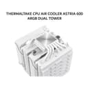 THERMALTAKE CPU AIR COOLER ASTRIA 600 ARGB DUAL TOWER (2X 120MM BLACK FAN + 6 HEATPIPES) WHITE 2Y - Image 2