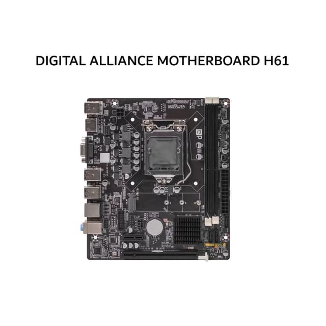 DIGITAL ALLIANCE MOTHERBOARD H61 NVME LGA1155 DDR3 /INTEL 2X