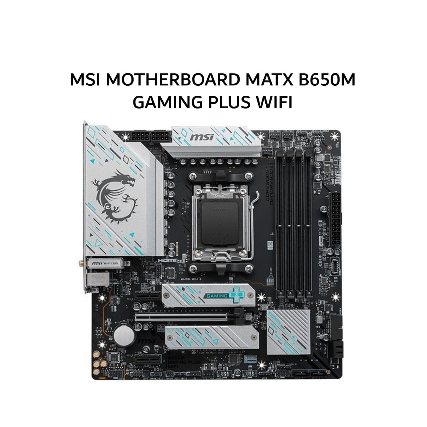 MSI MOTHERBOARD MATX B650M GAMING PLUS WIFI DDR5 AM5 /AMD 3X
