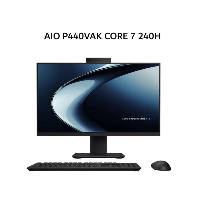 ASUS AIO P440VAK CORE 7 240H 8GB 512GB W11+OHS+M365 23.8FHD 2Y BLK -B7852WS
