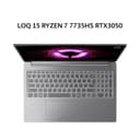 LENOVO LOQ 15 RYZEN 7 7735HS RTX3050 6GB/ 8GB 512GB W11+OHS+M365B 15.6FHD 144HZ 100SRGB BLIT 2Y PREM+2ADP GRY -1AID - Image 1