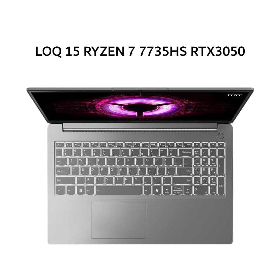 LENOVO LOQ 15 RYZEN 7 7735HS RTX3050 6GB/ 8GB 512GB W11+OHS+M365B 15.6FHD 144HZ 100SRGB BLIT 2Y PREM+2ADP GRY -1AID