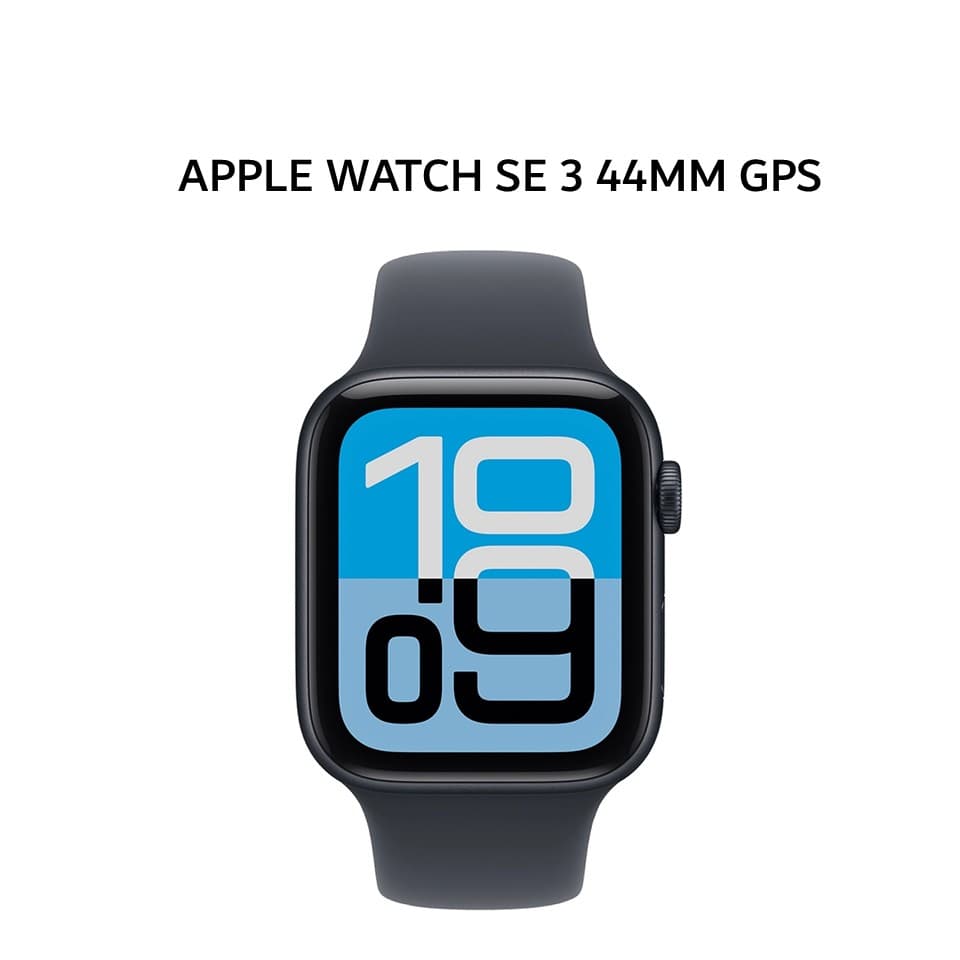 APPLE WATCH SE 3 44MM GPS MIDNIGHT ALUMINIUM CASE WITH MIDNIGHT SPORT BAND S/M