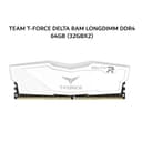 TEAM T-FORCE DELTA RAM LONGDIMM DDR4 64GB (32GBX2) 3600MHZ RGB WHITE - Variant 1