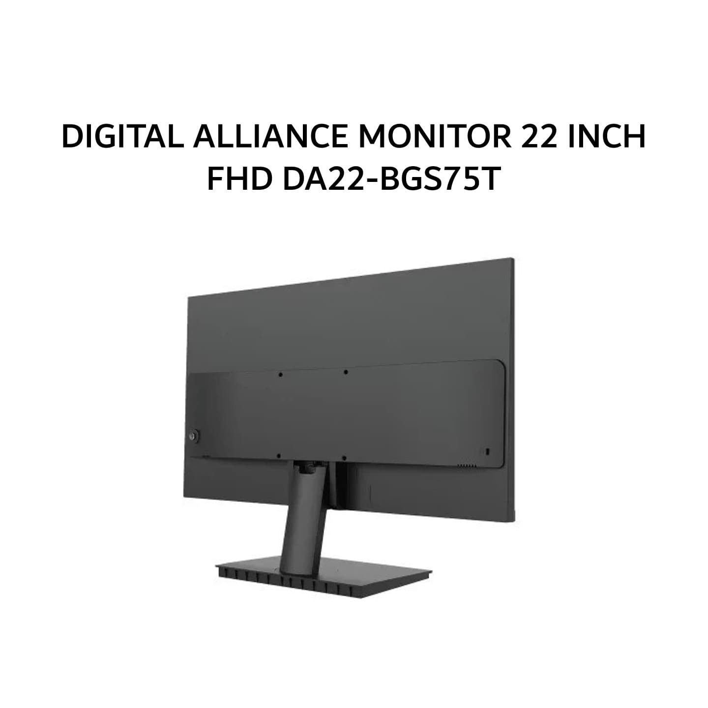DIGITAL ALLIANCE MONITOR 22 INCH FHD 1080P 5MS 75HZ VGA HDMI BLACK DA22-BGS75T 2Y