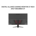 DIGITAL ALLIANCE GAMING MONITOR 27 INCH IPS QHD 2K 1440P 5MS 200HZ VGA HDMI DP TILT BLACK DA27-BGS2886A 2Y - Image 1