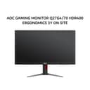 AOC GAMING MONITOR 27 INCH IPS 2K QHD 1440P 1MS180HZ Q27G4/70 HDR400 ERGONOMICS 3Y ON SITE - Variant 1