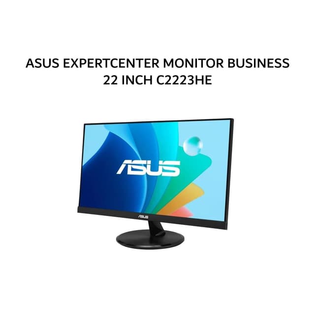 ASUS EXPERTCENTER MONITOR BUSINESS 22 INCH C2223HE IPS FHD 1080P 1MS 75HZ (BUNDLE PC DESKTOP)