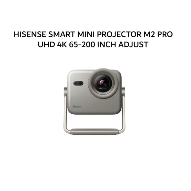 HISENSE SMART MINI PROJECTOR M2 PRO UHD 4K 65-200 INCH ADJUST