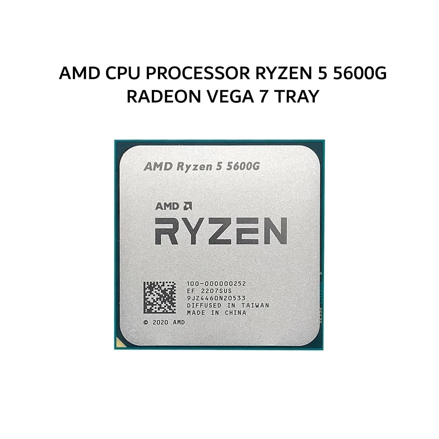 AMD CPU PROCESSOR RYZEN 5 5600G RADEON VEGA 7 (6C/12T + 3.9-4.4GHZ) 16MB CACHE TDP 65W AM4 TRAY