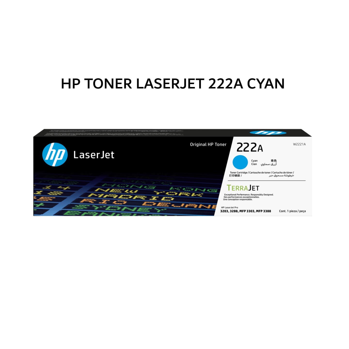 HP TONER LASERJET 222A CYAN