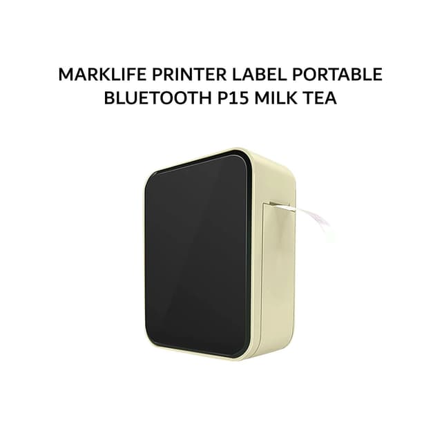 MARKLIFE PRINTER LABEL PORTABLE BLUETOOTH P15 MILK TEA 1Y