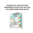 GIGABYTE PC CASE ATX C500 PANORAMIC STEALTH ICE HID-CON (4X 120MM ARGB FANS) WHITE 2Y - Variant 1