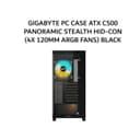 GIGABYTE PC CASE ATX C500 PANORAMIC STEALTH HID-CON (4X 120MM ARGB FANS) BLACK 2Y - Image 1