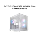 OCYPUS PC CASE ATX IOTA C70 DUAL CHAMBER (6X 120MM ARGB FANS + DIGITAL DISPLAY) WHITE 1Y - Variant 1