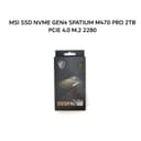 MSI SSD NVME GEN4 SPATIUM M470 PRO 2TB PCIE 4.0 M.2 2280 5Y - UP TO 5000 MB/S - Variant 1