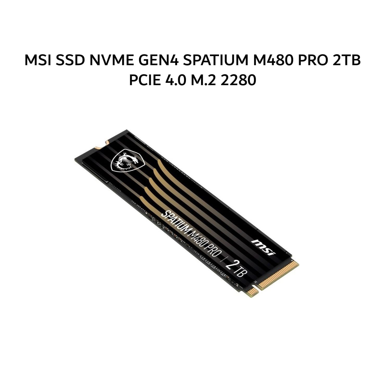 MSI SSD NVME GEN4 SPATIUM M480 PRO 2TB PCIE 4.0 M.2 2280 5Y - UP TO 7000 MB/S