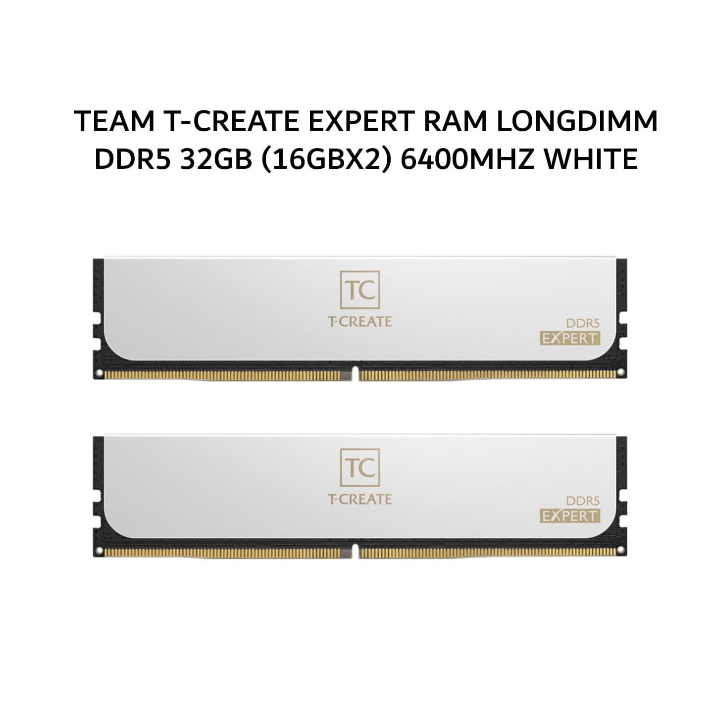 TEAM T-CREATE EXPERT RAM LONGDIMM DDR5 32GB (16GBX2) 6400MHZ WHITE