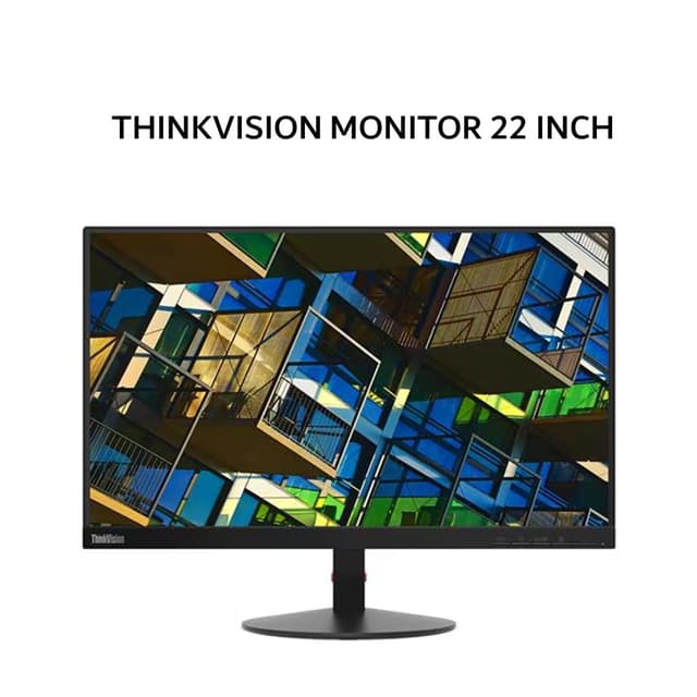 LENOVO MONITOR THINKVISION 22 INCH S22E 20 VA 1080P 4MS 75HZ BLACK 3Y