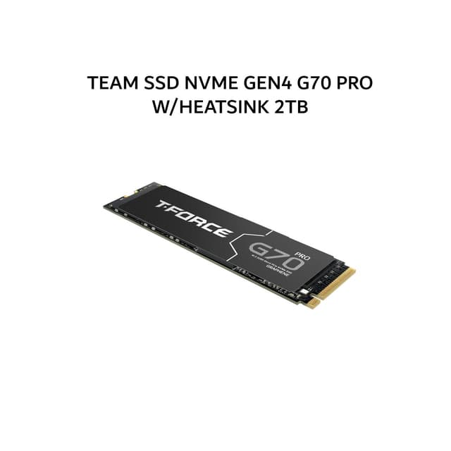 TEAM SSD NVME GEN4 G70 PRO W/HEATSINK 2TB PCIE 4.0 M.2 2280 5Y - UP TO 7400 MB/S