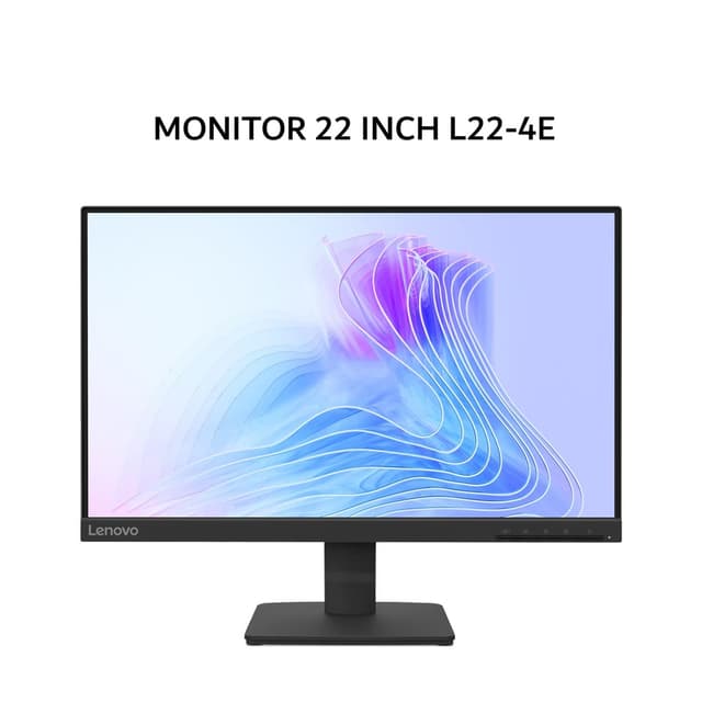 LENOVO MONITOR 22 INCH L22-4E IPS FHD 1080P 4MS 100HZ BLACK 3Y (BUNDLE PC DESKTOP)