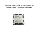 AMD CPU PROCESSOR RYZEN 7 7800X3D (8C/16T + 4.2-5.0GHZ) 104MB CACHE TDP 120W AM5 3Y TRAY - Variant 1